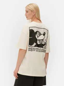 MULHER Primark Tops E T-Shirts^T-shirt Grande Disney Mickey Mouse X Keith Haring