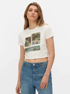 MULHER Primark Tops E T-Shirts^T-shirt Gráfica Curta Claude Monet