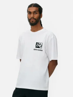 Primark Camisolas E T-Shirts Com Estampado Gráfico|Tops E T-Shirts^T-shirt Gráfica Disney Mickey Mouse X Keith Haring