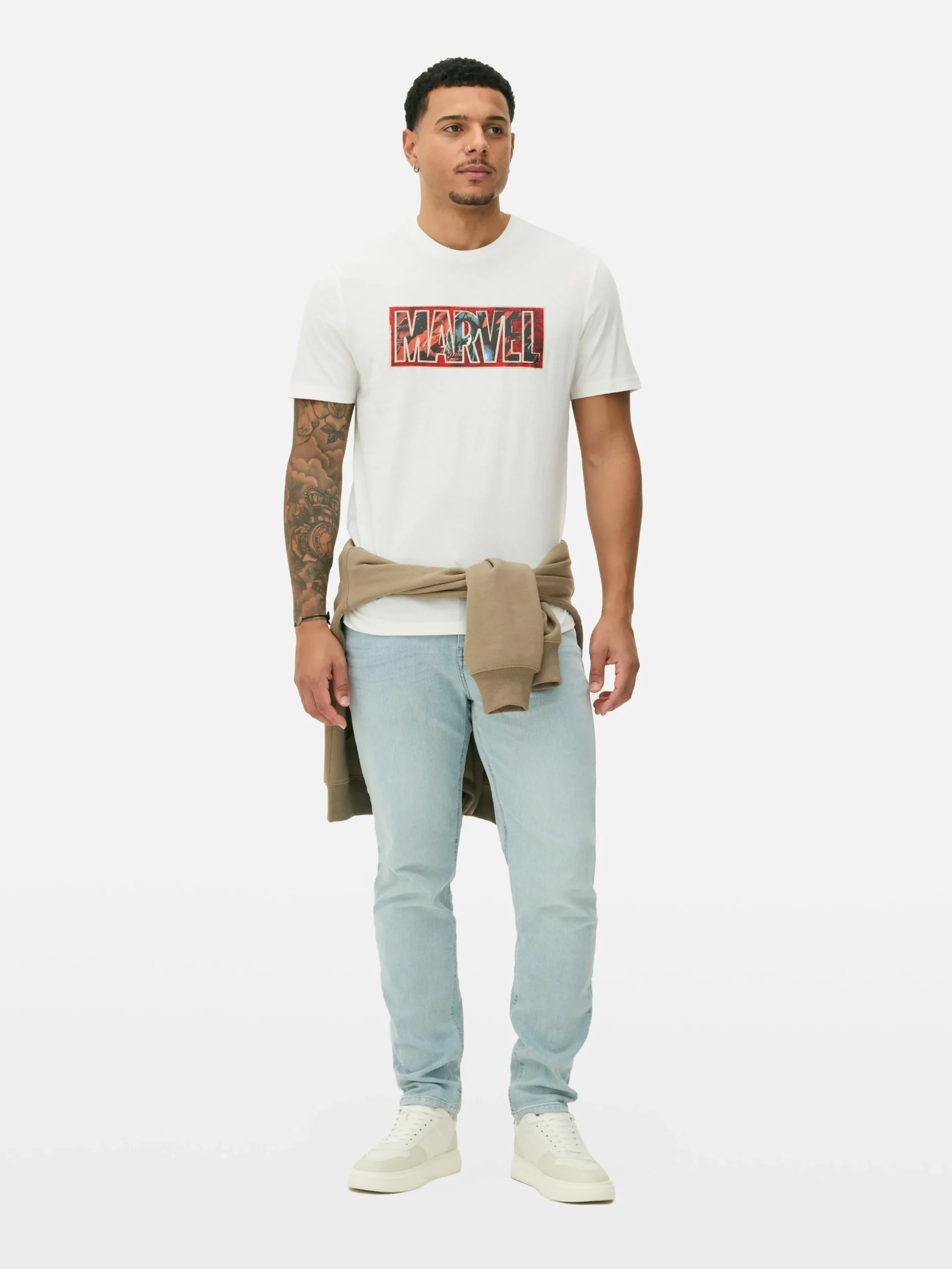 Primark Camisolas E T-Shirts Com Estampado Gráfico|Tops E T-Shirts^T-shirt Gráfica Logótipo MARVEL