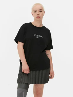 MULHER Primark Tops E T-Shirts^T-shirt Gráfica Manga Curta