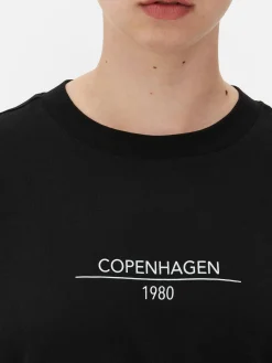 MULHER Primark Tops E T-Shirts^T-shirt Gráfica Manga Curta