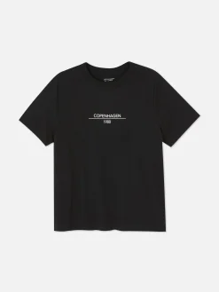 MULHER Primark Tops E T-Shirts^T-shirt Gráfica Manga Curta