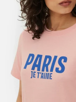 MULHER Primark Tops E T-Shirts^T-shirt Gráfica Paris