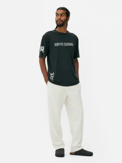 Primark Camisolas E T-Shirts Com Estampado Gráfico|Tops E T-Shirts^T-shirt Lavagem ácida Disney Mickey X Keith Haring