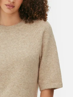 MULHER Primark Tops E T-Shirts^T-shirt Malha Corte Largo