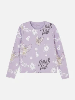 Primark Tops E T-Shirts^T-shirt Manga Comprida Estampado