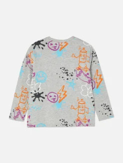 Primark Tops E T-Shirts^T-shirt Manga Comprida Gráfica