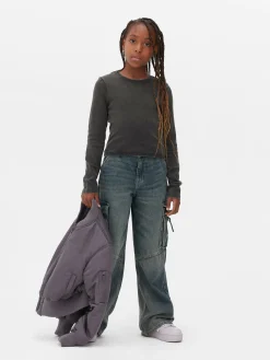 Primark Tops E T-Shirts^T-shirt Manga Comprida Lavagem ácida