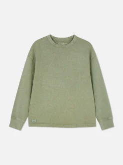 Primark Tops E T-Shirts^T-shirt Manga Comprida Lavagem