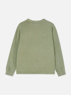 Primark Tops E T-Shirts^T-shirt Manga Comprida Lavagem