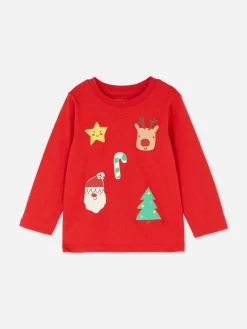 Primark Tops E T-Shirts^T-shirt Manga Comprida Natal