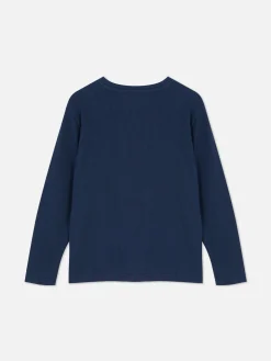 Primark Tops E T-Shirts^T-shirt Manga Comprida Padrão Waffle