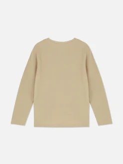 Primark Tops E T-Shirts^T-shirt Manga Comprida Padrão Waffle