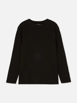 Primark Tops E T-Shirts^T-shirt Manga Comprida Padrão Waffle