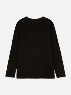 Primark Tops E T-Shirts^T-shirt Manga Comprida Padrão Waffle