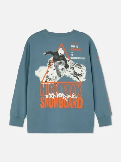 Primark Tops E T-Shirts^T-shirt Manga Comprida Snowboard