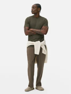 Primark Tops E T-Shirts^T-shirt Manga Curta Corte Justo