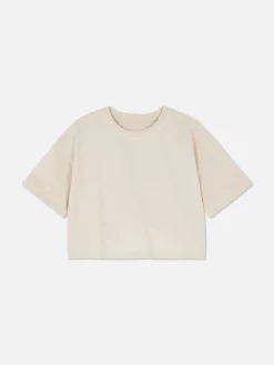 Primark Tops E T-Shirts^T-shirt Manga Curta Gola Redonda