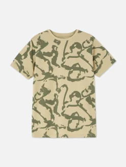 Primark Tops E T-Shirts^T-shirt Manga Curta Gráfica