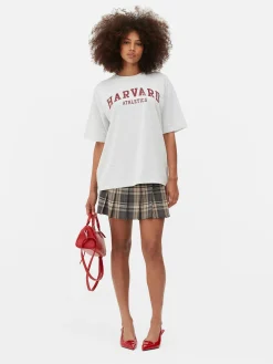 MULHER Primark Tops E T-Shirts^T-shirt Manga Curta Harvard