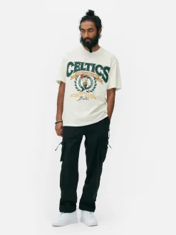 Primark Camisolas E T-Shirts Com Estampado Gráfico|Tops E T-Shirts^T-shirt Manga Curta NBA Boston Celtics