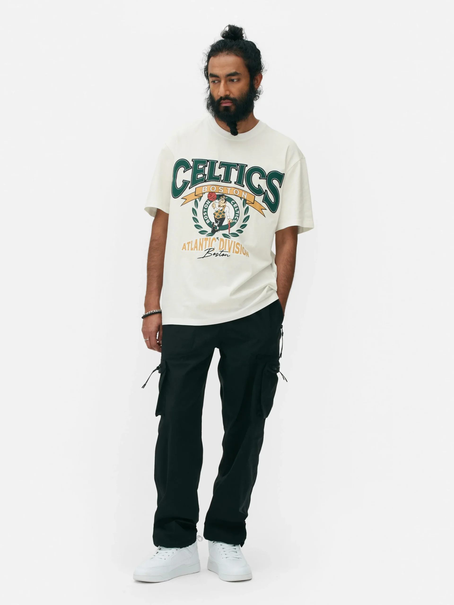 Primark Camisolas E T-Shirts Com Estampado Gráfico|Tops E T-Shirts^T-shirt Manga Curta NBA Boston Celtics