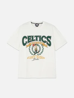 Primark Camisolas E T-Shirts Com Estampado Gráfico|Tops E T-Shirts^T-shirt Manga Curta NBA Boston Celtics