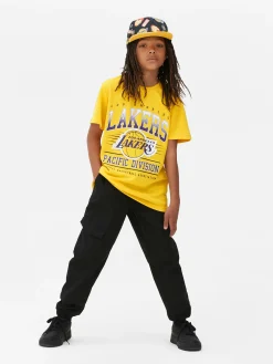 Primark Tops E T-Shirts^T-shirt Manga Curta NBA Los Angeles Lakers