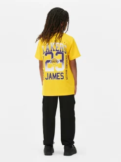 Primark Tops E T-Shirts^T-shirt Manga Curta NBA Los Angeles Lakers