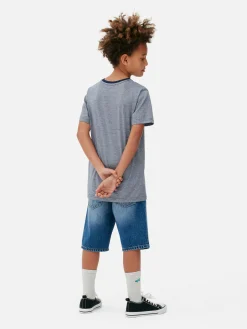 Primark Tops E T-Shirts^T-shirt Manga Curta Riscas Finas