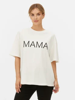 MULHER Primark Tops E T-Shirts^T-shirt Maternidade Slogan