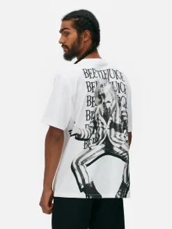 Primark Camisolas E T-Shirts Com Estampado Gráfico|Tops E T-Shirts^T-shirt Motivo Repetido Beetlejuice
