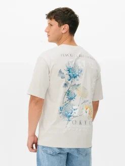 Primark Tops E T-Shirts^T-shirt Padrão Floral Tóquio