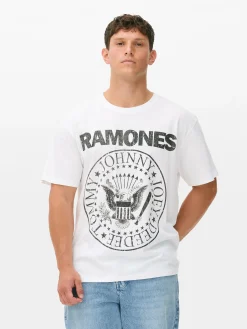 Primark Camisolas E T-Shirts Com Estampado Gráfico|Tops E T-Shirts^T-shirt Ramones Tour