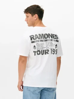 Primark Camisolas E T-Shirts Com Estampado Gráfico|Tops E T-Shirts^T-shirt Ramones Tour