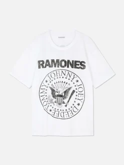 Primark Camisolas E T-Shirts Com Estampado Gráfico|Tops E T-Shirts^T-shirt Ramones Tour