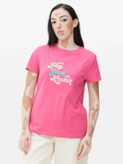 MULHER Primark Tops E T-Shirts^T-shirt Slogan Estampado