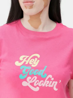 MULHER Primark Tops E T-Shirts^T-shirt Slogan Estampado