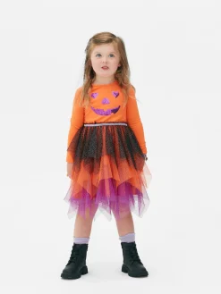 Primark Vestidos^Vestido Abóbora Lantejoulas Halloween