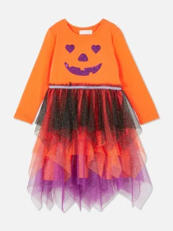 Primark Vestidos^Vestido Abóbora Lantejoulas Halloween