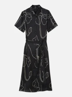 MULHER Primark Vestidos^Vestido Camiseiro Moldes Estampados Midi