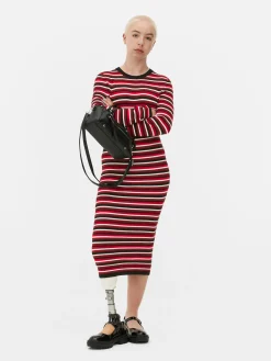 MULHER Primark Vestidos^Vestido Camisola Gola Redonda Manga Comprida