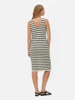 MULHER Primark Vestidos^Vestido Midi Malha Riscas