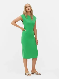 MULHER Primark Vestidos^Vestido Midi S/ Mangas Franzido