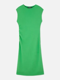 MULHER Primark Vestidos^Vestido Midi S/ Mangas Franzido