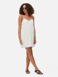 MULHER Primark Vestidos^Vestido Mini Alças Bordado Inglês