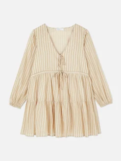 MULHER Primark Vestidos^Vestido Mini Franzido Laço Frente