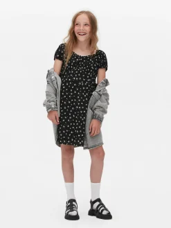 Primark Vestidos^Vestido Tecido Franzido Padrão Floral